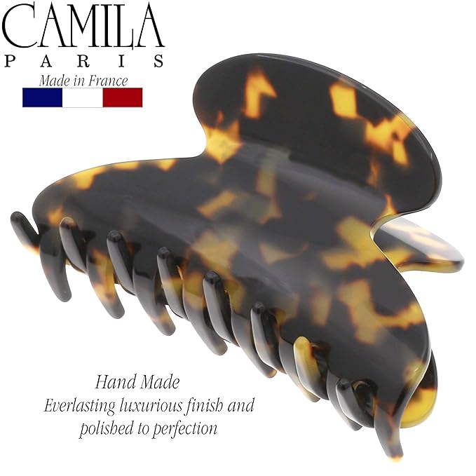 Camila Paris CP3038 French Hair Clip for Women, Tokyo, for Thick Hair for Long Curly Wavy Hair, Girls Hair Claw Clips Jaw, Styling Hair Accessories for Women, Strong Hold No Slip Grip, Made in France