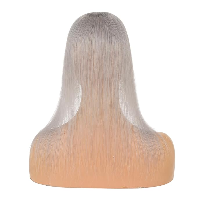Hairro Human Hair Toppers Free Parted, 3.5x4.7" Base Hand-wovened 100% Real Hairpieces, with Invisible Clips-in for Women, for High Hairline/Adding Volume on Top, 14 Inch Grey