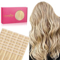 WENNALIFE Tape in Hair Extensions Human Hair, 40pcs 100g 24 inchHair Extensions Real Hair Straight