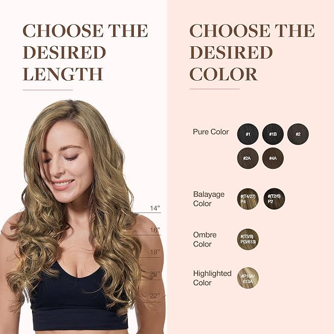 GOO GOO Clip in Hair Extensions Real Human Hair, Remy Human Hair Extensions Clip ins for Women, Natural Human Hair, 18inch 110g 7Pcs, 7 Bronde
