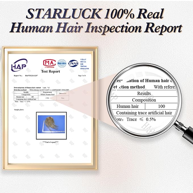 starluck Human Hair Toppers for Women Real Human Hair No Bangs 4 * 5.5 inch Base 12 inch SilkHug Hair Topper for Women Cover Grey Roots(Medium Brown)