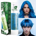 Temporary Hair Color Gel, Blue Hair Dye Color Gel Washable Natural Instant Hair Color Wax for DIY Hairstyle for Kids Men Women(Color #10W)
