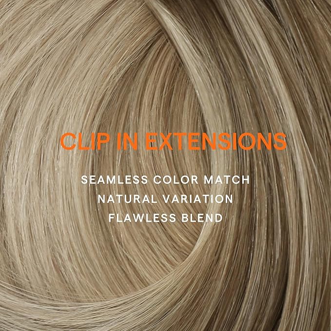 Full Shine Clip in Extensions for Women 16 Inch Teddy Bear Blonde Balayage Seamless Clip in Hair Extensions Human Hair Blonde 120 G 7 Pcs