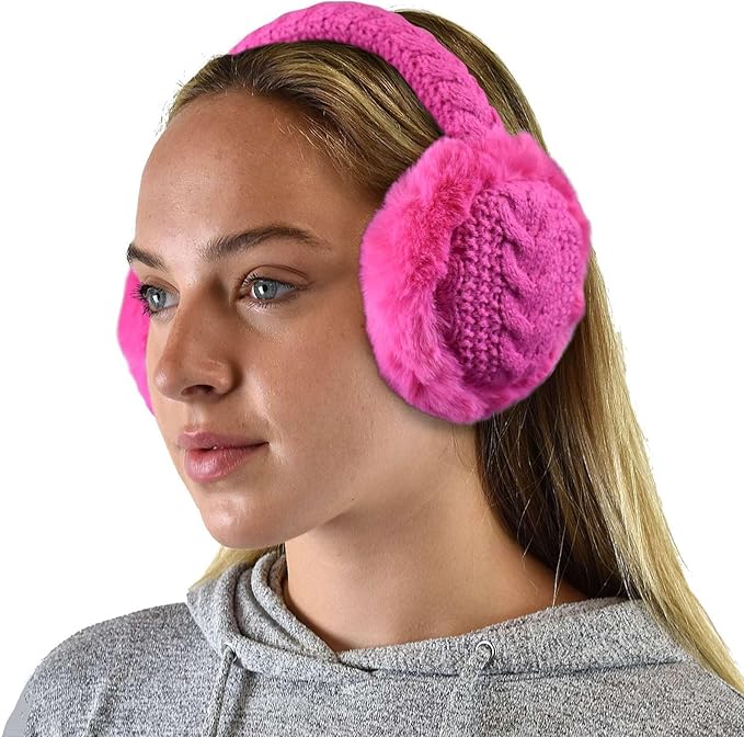 C.C Soft Winter Warm Adjustable Headband Ear Warmer Earmuffs
