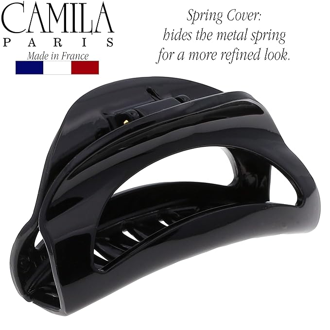 Camila Paris CP1564 French Hair Clip for Women With Thick, Long, Curly, or Wavy Hair - Girls Claw Jaw Clips, Durable Styling Big Clip, Strong Hold No Slip Grip, Made in France