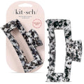 Kitsch Jumbo Hair Clip for Women – Recycled Plastic Hair Claw Clip | All-Day Strong Hold, Durable Non-Slip Grip for Thick & Thin Hair | Ideal Gifts for Women and Stocking Stuffers - Black, 1pc