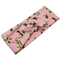 Soft Stretchy Headband, 3-in-1 Versatile Twist Style, One-Piece (Pink Cactus, Adult)
