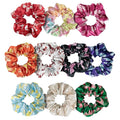 cute design scrunchies for all hair type elastic hair band great for ponytails XL srcunchies set these soft hair ties is great for every occasion (ribbon)