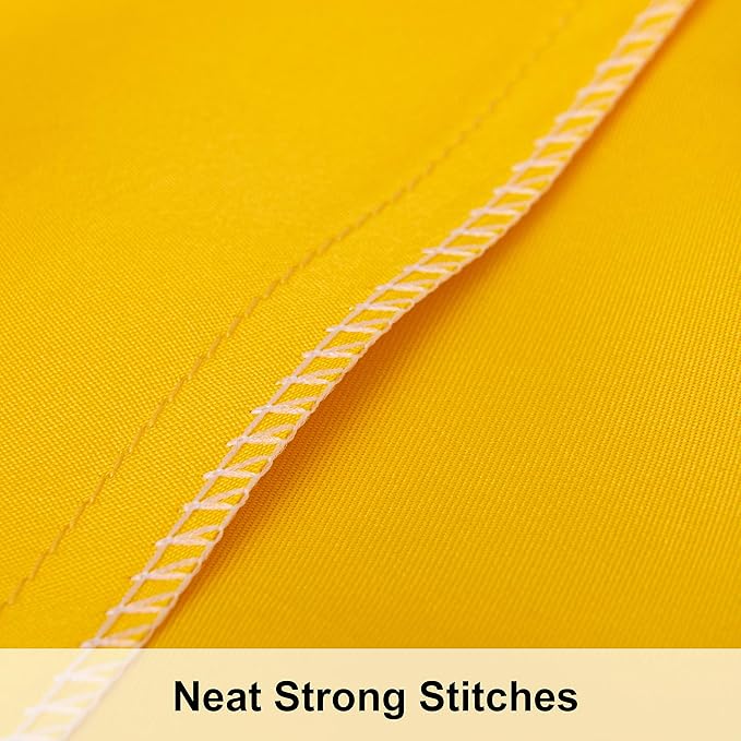 NTBAY 2 Pack Satin King Pillowcases for Hair and Skin, Luxurious and Silky Pillow Cases with Envelope Closure, 20x36 Inches, Yellow