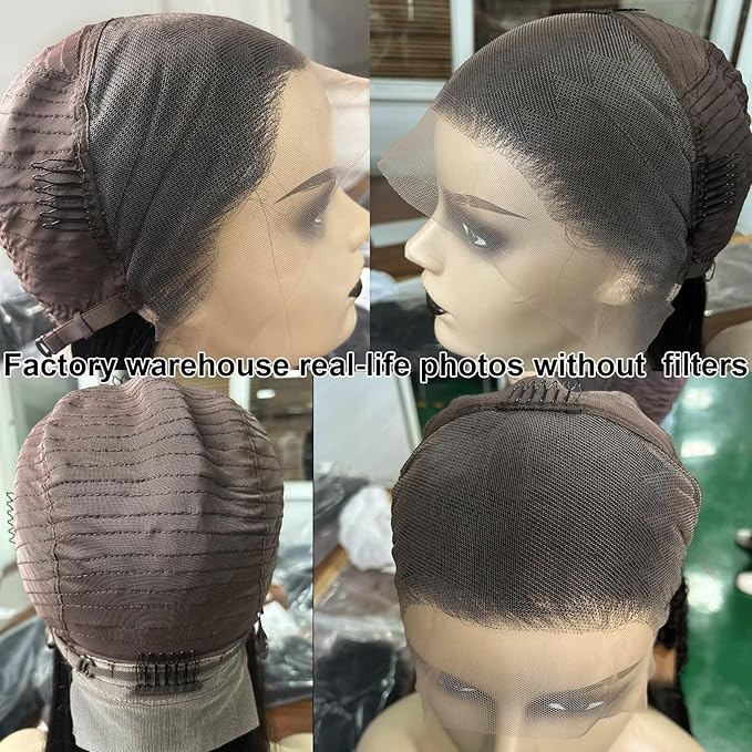 Lemoda Malaysian Body Wave 13x4 Full Lace Frontal Virgin Human Hair Wigs Body Wave HD Transparent Lace Front Wig 28Inch Unprocessed Virgin Human Hair Natural Black
