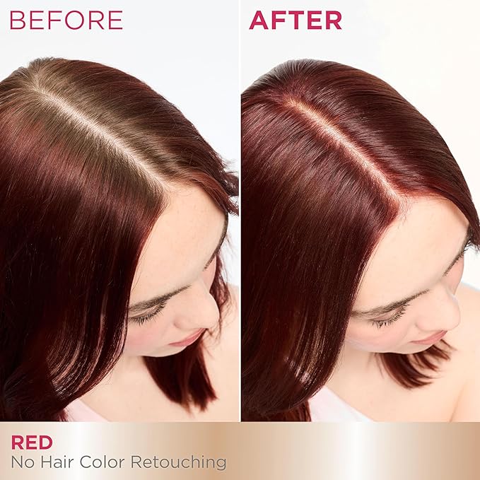 Garnier Color Sensation Color Retouch, Demi Permanent Hair Dye for Roots with 100% Gray Coverage, Red Hair Dye 6.6, Pack of 6