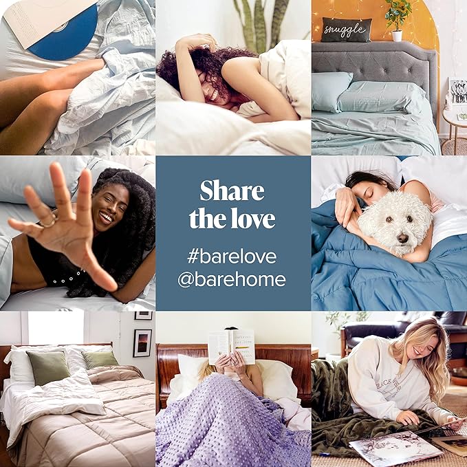 Bare Home Microfiber Bulk Pillow Cases - Standard/Queen Size Set of 4 - Cooling Pillowcases - Double Brushed - Grey Pillowcases 4 Pack - Easy Care (Standard - 4 Pack, Grey)