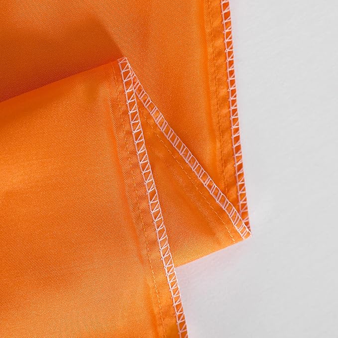 NTBAY 2 Pack Satin King Pillowcases for Hair and Skin, Luxurious and Silky Pillow Cases with Envelope Closure, 20x40 Inches, Orange