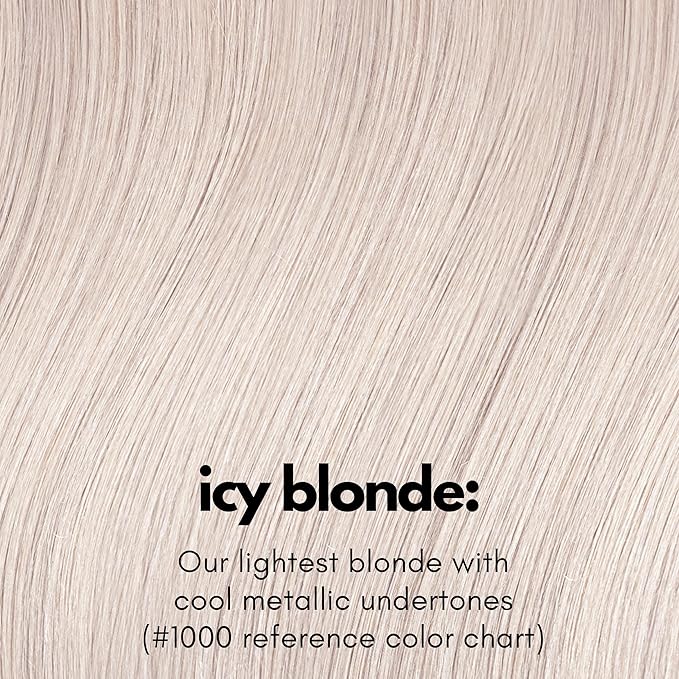 Irresistible Me Real Human Hair Extensions Clip Ins – 100% Human Hair Clip In Extensions for Length & Volume – Invisible Extension – Heat Resistant & Dyeable – Icy Blonde, 14 Inches