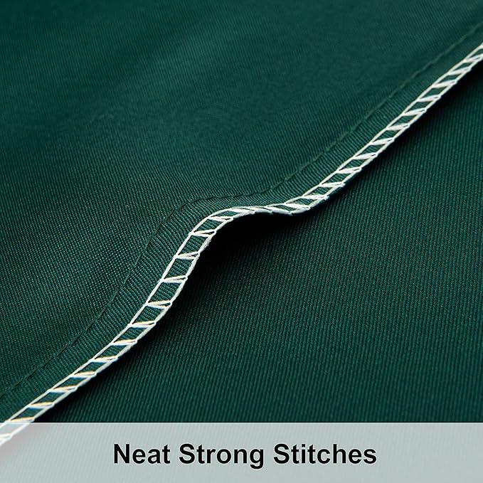 NTBAY 2 Pack Satin Queen Pillowcases for Hair and Skin, Luxurious and Silky Pillow Cases with Envelope Closure, 20x30 Inches, Dark Green