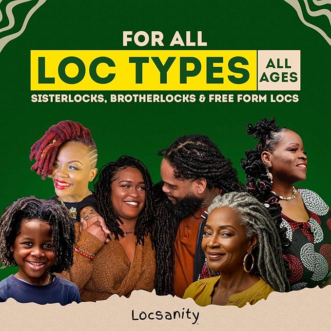 Locsanity Daily Moisturizing Refreshing Spray for Locs, Dreadlocks - Rose Water and Peppermint Hair Scalp Moisturizer, Dreadlock Spray - Natural Loc Care and Maintenance (12oz)