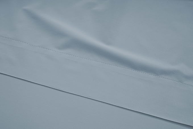 Lane Linen 100% Organic Cotton Pillow Cases Standard Size Set of 2 (20"x26") - Cotton Pillowcases Standard Size - Soft Yellow Pillow Cases Set of 2 - Standard Pillow Case Pack of 2 - French Blue