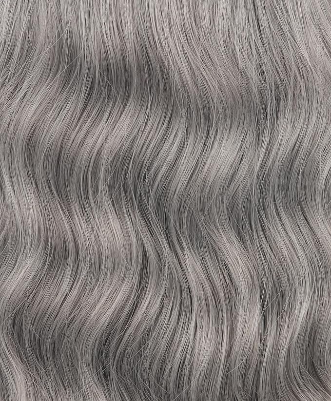 Short Gray Wavy Wigs For Black Women With Bangs - Synthetic Silver Grey Wavy Wigs For Daily Use