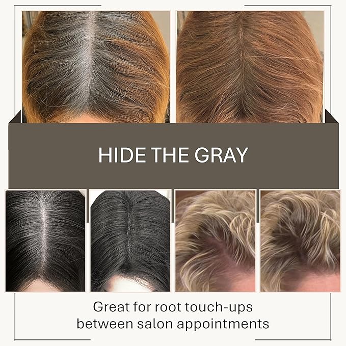 Joan Rivers Great Hair Day Root Touch Up Powder Duo - Fill-in Powder for Thicker, Fuller Looking Hair (White)