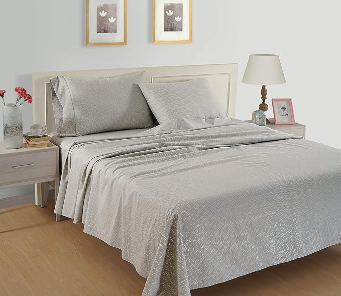 Lane Linen 100% Organic Cotton King Size Pillow Cases Set of 2 (20''x36''), Organic Cotton Pillowcases, King Pillow Cases Set of 2 Snowdrop