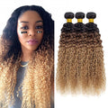 T1B/4/27 Water Wave Bundles Human Hair Honey Blonde Bundles 20 22 24 Inch Niegmeag Virgin Soft and Sikly Remy Hair Extensions Ombre Blonde Bundle