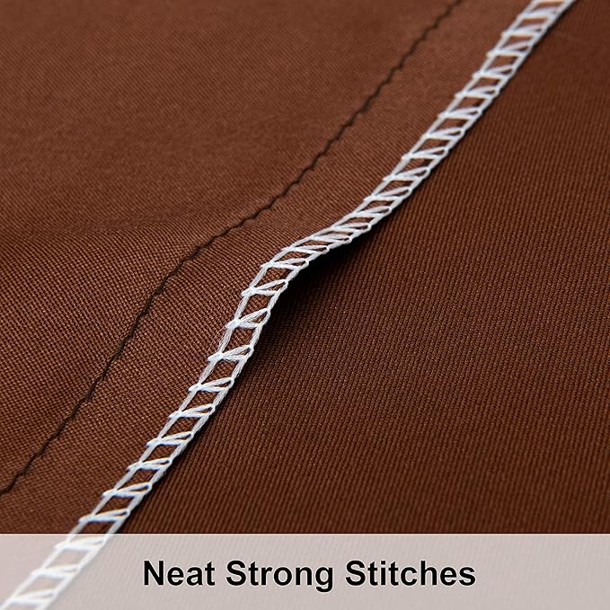 NTBAY 2 Pack Satin Queen Pillowcases for Hair and Skin, Luxurious and Silky Pillow Cases with Envelope Closure, 20x30 Inches, Brown