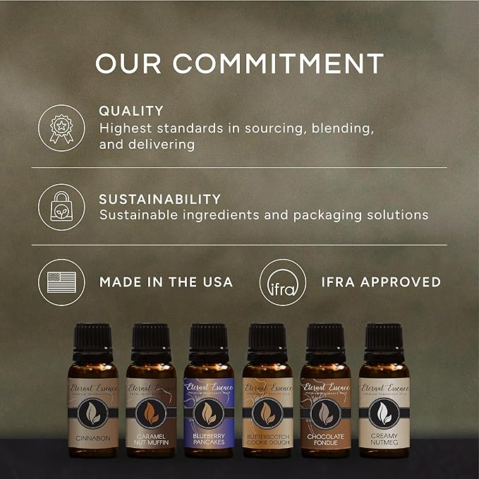 Eternal Essence Oils Citrus Set of 6 Premium Fragrance Oils - Lemon Grass, Blossom, Sugar, Lime, Grapefruit, and Pineapple - for Diffusers, Candle & Soap Making, & Aromatherapy - 10ML