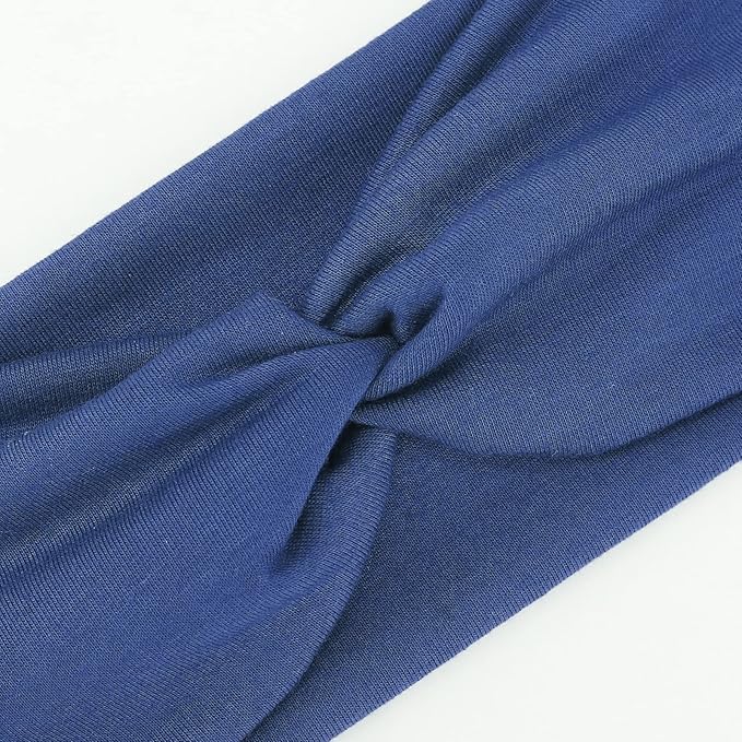 Elastic Knotted Headbands for Women Criss Cross Head Bands for Women's Hair Non Slip Boho Wrap Twisted Hair Accessories