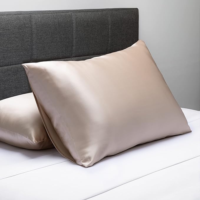 Fishers Finery 25mm 100% Pure Mulberry Silk Pillowcase (Taupe King)