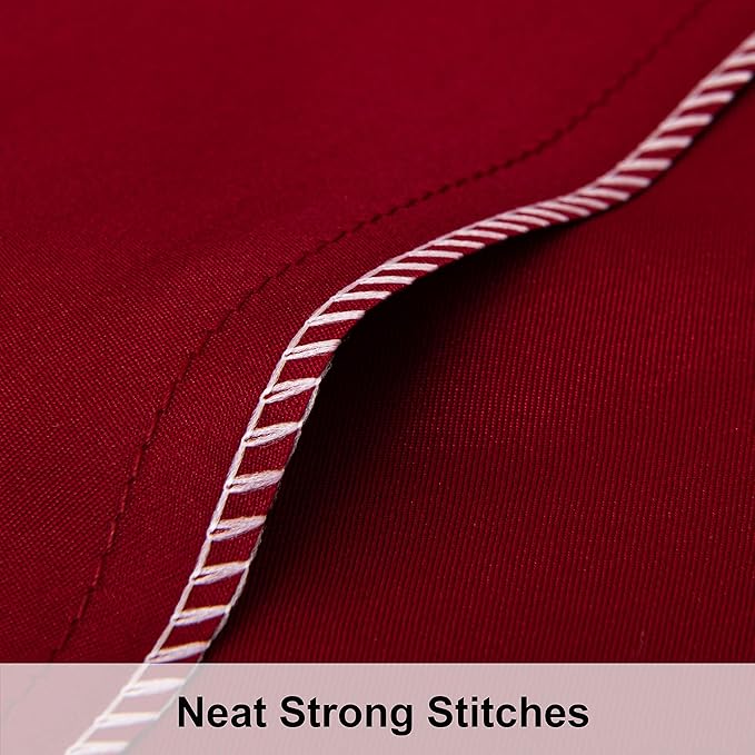 NTBAY 2 Pack Satin King Pillowcases for Hair and Skin, Luxurious and Silky Pillow Cases with Envelope Closure, 20x40 Inches, Wine Red