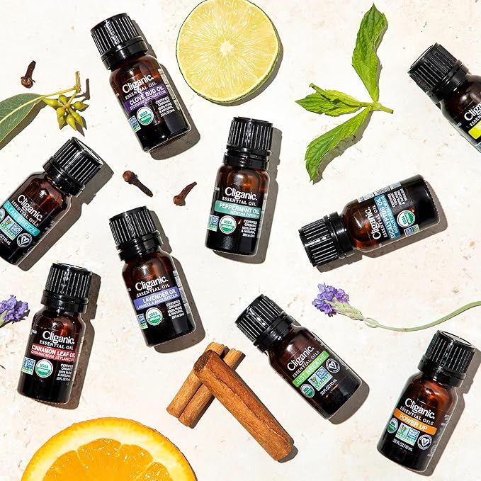 Cliganic Organic Star Anise Essential Oil, 100% Pure Natural for Aromatherapy | Non-GMO Verified