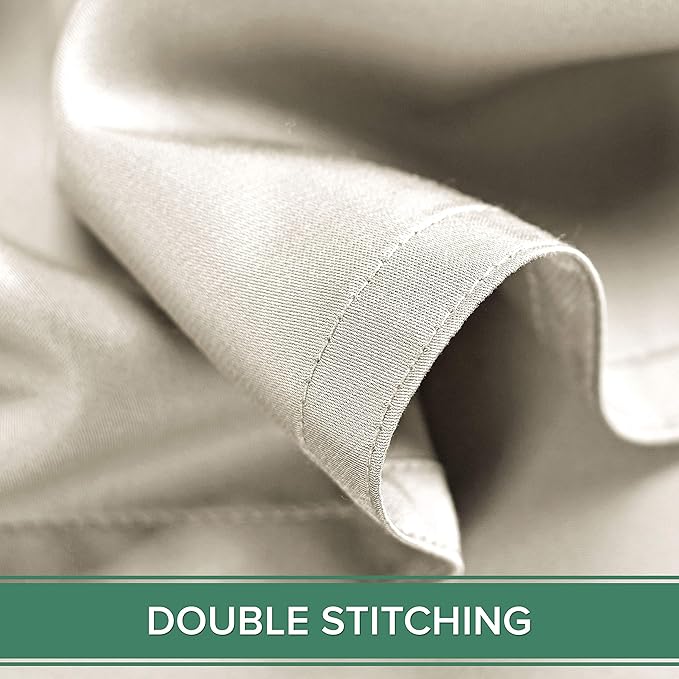 King Pillowcases by Pure Bamboo, Genuine 100% Organic Viscose Derived from Bamboo, Luxuriously Soft & Cooling, Double Stitching, Envelope Closure (2 King Pillowcases, Ivory)