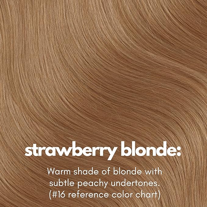 Irresistible Me Real Human Hair Extensions Clip Ins – 100% Human Hair Clip In Extensions for Length & Volume – Invisible Extension – Heat Resistant & Dyeable – Strawberry Blonde, 14 Inches