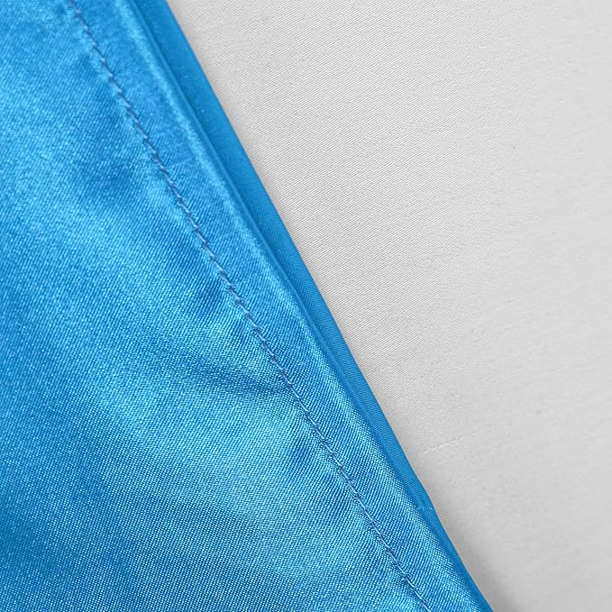 NTBAY 12 Pack Satin King Pillowcases for Hair and Skin, Luxurious and Silky Pillow Cases with Envelope Closure, 20 x 36 Inches, Royal Blue