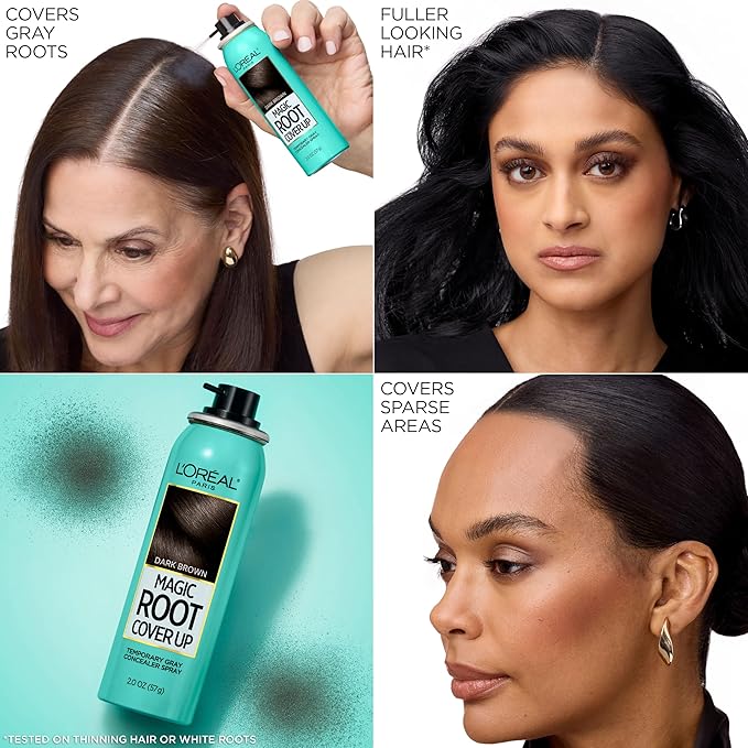 L'Oreal Paris Magic Root Cover Up Spray For Blondes with Dark Roots, Color Concealer, Ammonia and Peroxide Free, Light Blonde, 2 fl. oz.