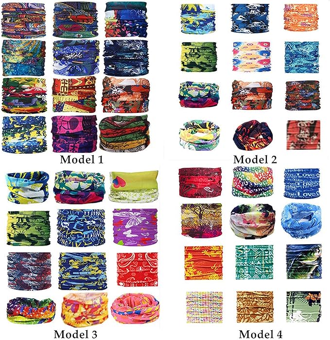 Face Mask Bandanas Neck Gaiter Headwear Magic Scarf Headband for dust Sun Wind
