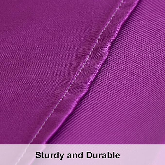 NTBAY 2 Pack Satin Queen Pillowcases for Hair and Skin, Luxurious and Silky Pillow Cases with Envelope Closure, 20x30 Inches, Purple