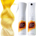 Just Color Hair Dye Spray | Semi-Permanent | Adjustable Tone | Sets in 10 Minutes | Stain-Free | Lasts 8-12 Washes | Yuzu Yellow Hair Dye Spray | Ammonia & PPD Free | Pack of 2
