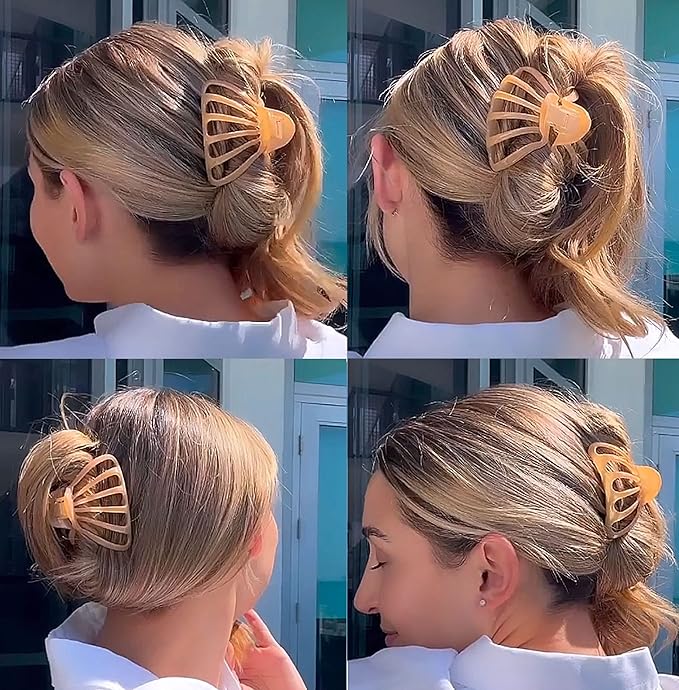 Camila Paris CP3051 French Octopus Hair Clip, Large Hair Clips for Thick Hair, Big Hair Claw Clip for Long Hair, Durable Girls Hair Clips for Women for Wavy Hair, Strong No-Slip Grip. Made in France