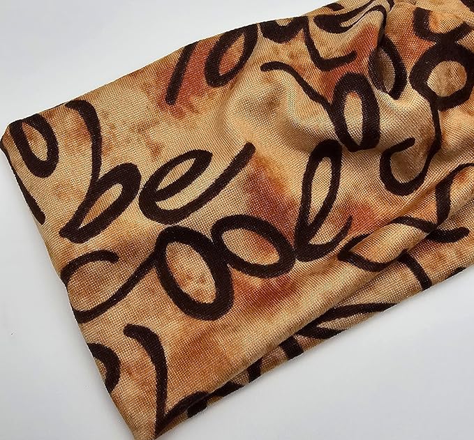 Soft Stretchy Headband, 3-in-1 Versatile Twist Style, One-Piece (Be Cool in Browns, Adult)