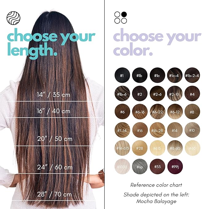 Irresistible Me Real Human Hair Extensions Clip Ins – 100% Human Hair Clip In Extensions for Length & Volume – Invisible Extension – Heat Resistant & Dyeable – Dark Brown, 24 Inches