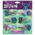 LUV HER Licensed Hair Accessories For Girls, 6pc Cute Hair Clips with Favorite Lilo & Stitch Character Charms, Magical Confetti Hair Clips, Ages 3+