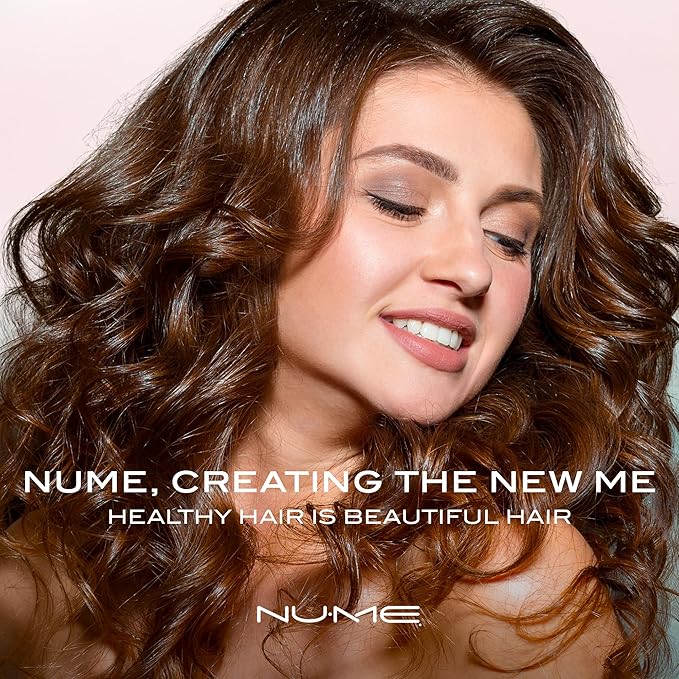 NuMe Classic Ceramic Curling Wand - Tourmaline 1.25 Inch Barrel Hair Curler, Negative Ion Conditioning, Far Infrared Heat - All Hair Types - Blush
