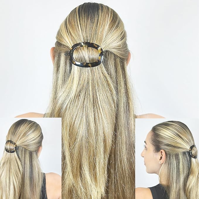 Camila Paris CP2793 French Hair Barrette Clip for Women, Handmade, Tokyo, Slide-in Metal-Free Closure, Strong Hold Grip Hair Clips for Girls, No Slip Durable Styling Hair Accessories, Made in France