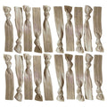 Kenz Laurenz Hair Ties Ponytail Holder Set No Crease Ribbon Bands - 20 Count - Taupe