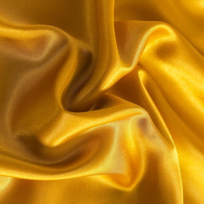 NTBAY 12 Pack Satin Queen Pillowcases for Hair and Skin, Luxurious and Silky Pillow Cases with Envelope Closure, 20 x 30 Inches, Golden Brown