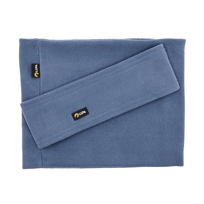 Lupa Handmade Unisex Triple-Layer Micro Fleece Headband - Ear Warmer for Women & Men - Ears Cover (Blue)
