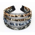 Fashion Comfy Headbands - Short Hair Bands (Teeth Comb,Hoop) - Not Easy To Break (4 Colors)