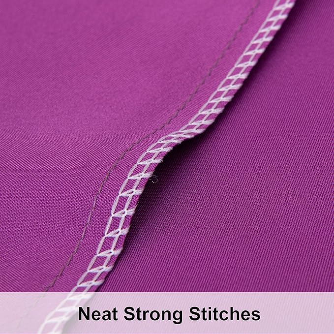 NTBAY 2 Pack Satin Queen Pillowcases for Hair and Skin, Luxurious and Silky Pillow Cases with Envelope Closure, 20x30 Inches, Purple
