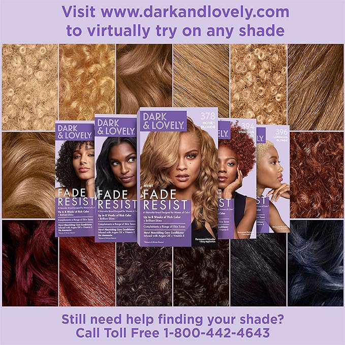 SoftSheen-Carson Dark and Lovely Fade Resist Rich Conditioning Color, Sunkissed Brown 377